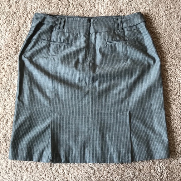 LOFT Graphite color and pinstripe skirt - Picture 3 of 4